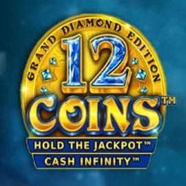 Official Slots logo: 12 Coins Grand Diamond Edition by Wazdan at LolaJack Casino