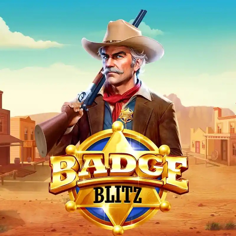 Badge Blitz logo by Pragmatic Play LolaJack Casino