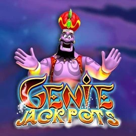 Genie Jackpots logo by Blueprint Gaming at LolaJack Casino