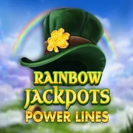 Rainbow Jackpots Power Lines logo – Jackpots by Red Tiger Gaming at LolaJack Casino
