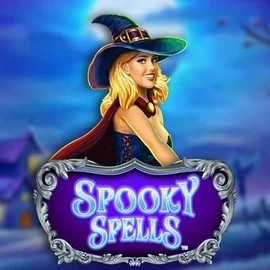 Spooky Spells slot logo by Novomatic at LolaJack Casino