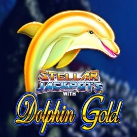 Dolphin Gold with Stellar Jackpots logo by Lightning Box Game LolaJack Casino