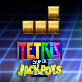 Tetris Super Jackpots slot visual from WMS available on lolajacks.eu